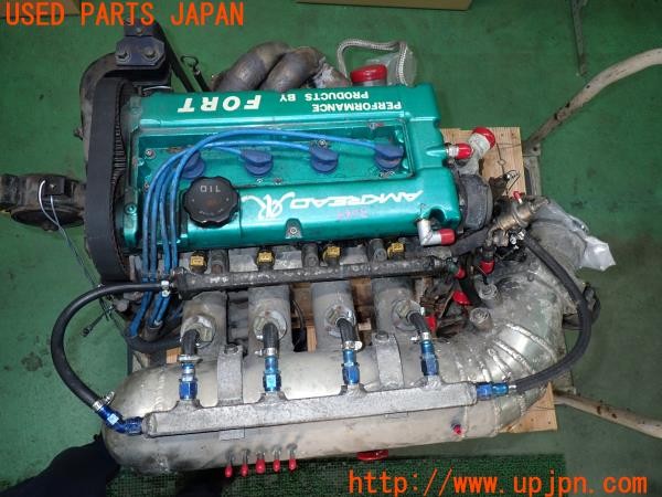 3UPJ=9230490111]ギャラン VR-4(E39A)前期 純正 エンジン・ミッションセット 4G63 ターボ 中古_4
