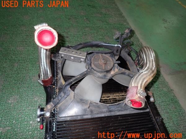 3UPJ=9230490154]ギャラン VR-4(E39A)前期 社外 ラジエーター 電動ファン・ホース付き 中古_4