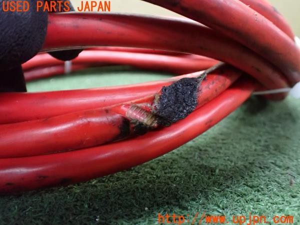 3UPJ=9230490550]ギャラン VR-4(E39A)前期 audio-technica オーディオテクニカ AT7168H AT7191 電源ケーブル アンプ用 ターミナル付き 中古_4