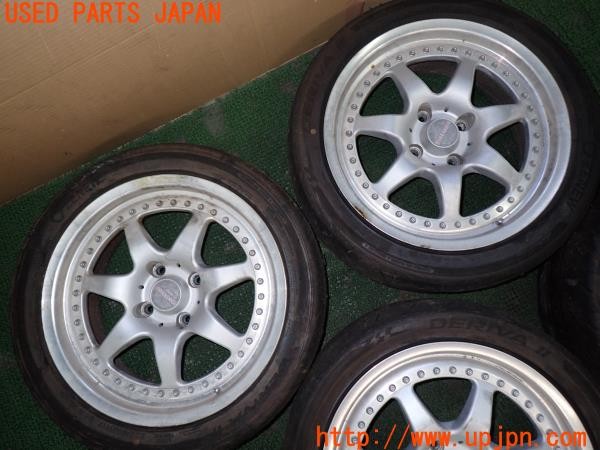 3UPJ=9230490918]ギャラン VR-4(E39A)前期 DOALL PRECEDEO ホイール 17×7J +23? +45? PCD114.3 4穴 4本 中古_2