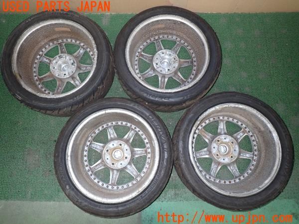 3UPJ=9230490918]ギャラン VR-4(E39A)前期 DOALL PRECEDEO ホイール 17×7J +23? +45? PCD114.3 4穴 4本 中古_5