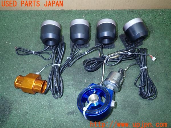3UPJ=9230500500]シビック フェリオ(EK3)AUTO GAUGE オートゲージ 追加メーター 時計 水温 油温 油圧 60φ 中古_3