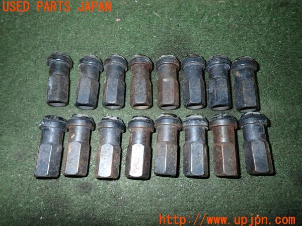 3UPJ=9230500967]シビック フェリオ(EK3)社外 ホイールナット ロング貫通 M12×P1.5 HEX17 16個 中古_2