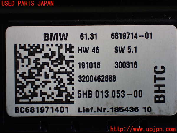 2UPJ-9230516066]BMW ミニ(MINI)クーパーD(XN15)(F56)エアコンスイッチ1 中古_3