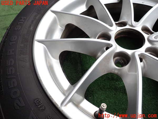 2UPJ-9230529032]BMW 320i(PG20)(E90)タイヤ　ホイール　1本② 205/55R16 中古_3