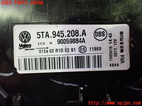 5UPJ-9230571530]VW ゴルフ トゥーラン(1TCZD)右テールランプ 中古_3