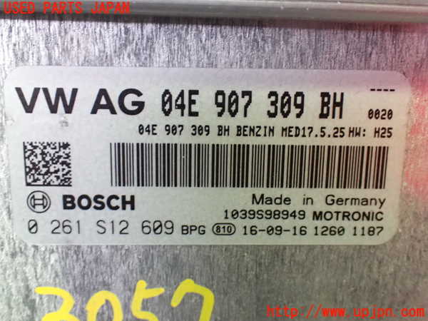 5UPJ-9230576110]VW ゴルフ トゥーラン(1TCZD)エンジンコンピューター 中古_2