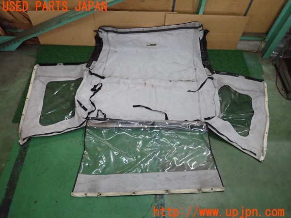 3UPJ=9230600031]三菱ジープ(J53)BESTOP ベストップ 幌 ホロ ソフトトップ 骨組み付き 中古_4
