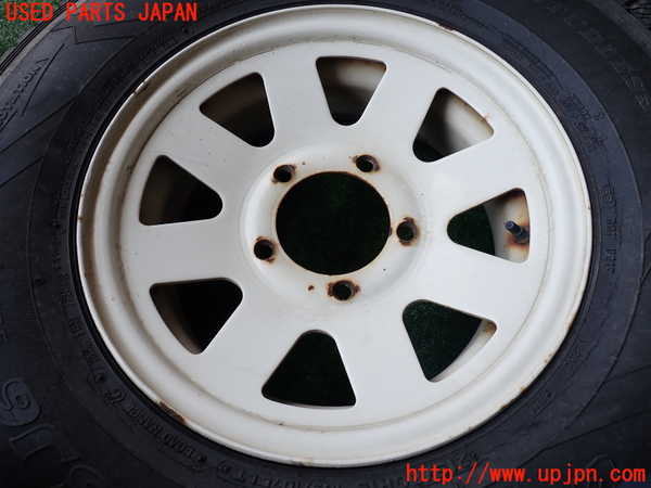 1UPJ-9230609026]三菱ジープ(J53)タイヤ　ホイール　1本① 215/80R15 中古_2