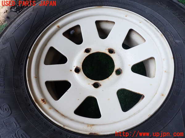 1UPJ-9230609029]三菱ジープ(J53)タイヤ　ホイール　1本④ 215/80R15 中古_2