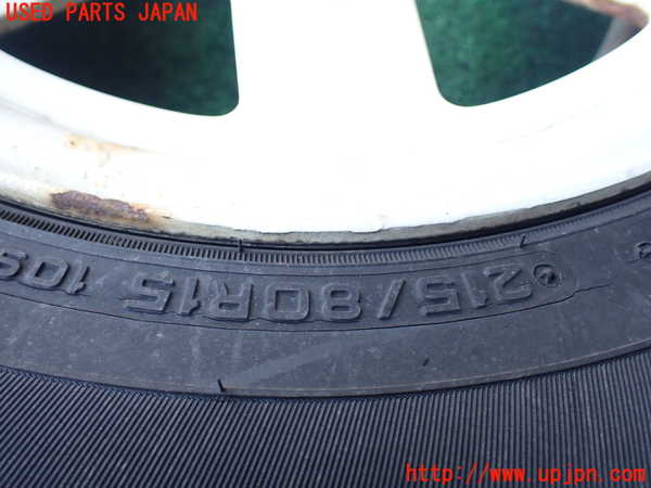 1UPJ-9230609029]三菱ジープ(J53)タイヤ　ホイール　1本④ 215/80R15 中古_3