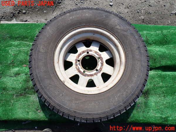 1UPJ-9230609027]三菱ジープ(J53)タイヤ　ホイール　1本② 215/80R15 中古_4