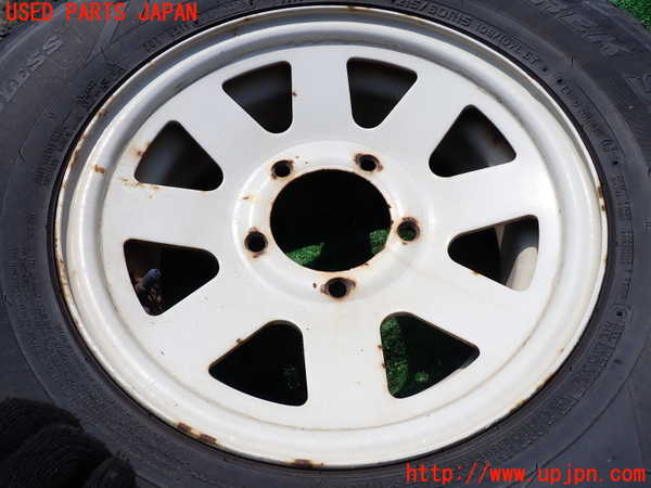 1UPJ-9230609028]三菱ジープ(J53)タイヤ　ホイール　1本③ 215/80R15 中古_2