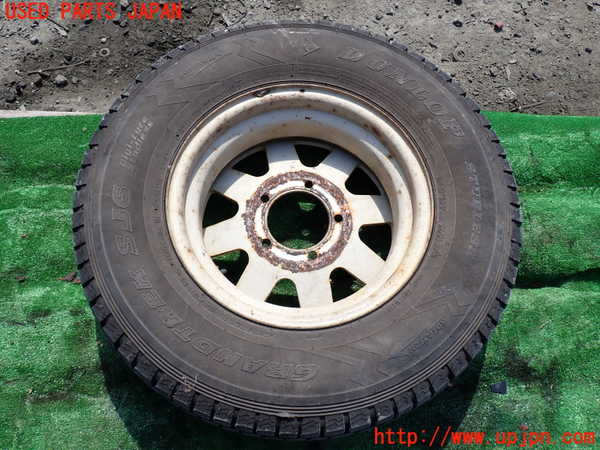 1UPJ-9230609028]三菱ジープ(J53)タイヤ　ホイール　1本③ 215/80R15 中古_4