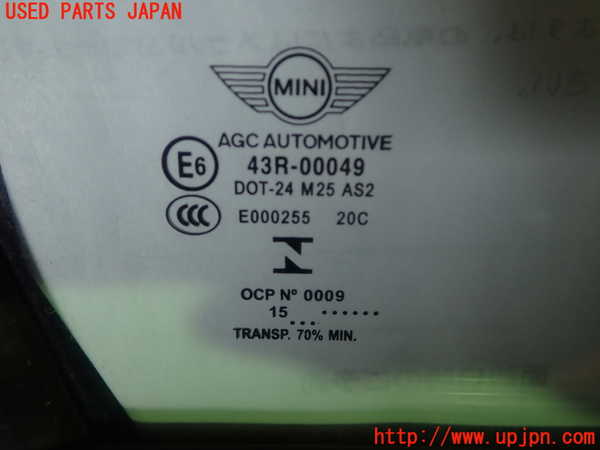 1UPJ-9230621230]BMW ミニ(MINI)クーパーS F55(XS20)右前ドア 中古 AGC M25 43R-00049_4