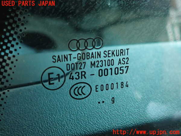 2UPJ-9230641382]アウディ・TT クーペ(8JCCZF)左クォーターガラス (43R-001057 M23100) 中古_2