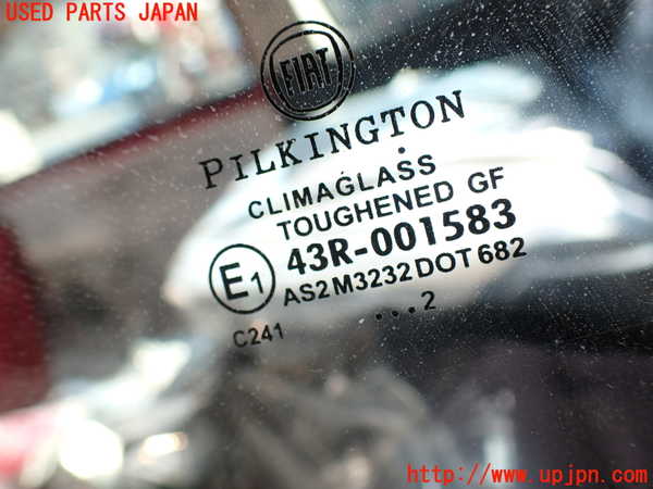 2UPJ-9230651382]フィアット・500(31209)左クォーターガラス 中古(43R-001583 M3232)_3