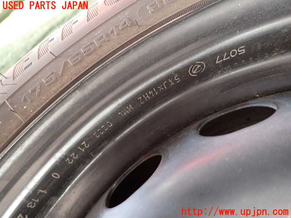 2UPJ-9230659023]フィアット・500(31209)タイヤ　ホイール　1本③ 175/65R14 中古_2