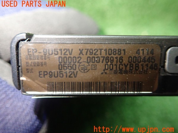 3UPJ=9230660503]フィアット 500(31209)純正 三菱電機 ミツビシ EP-9U512V ETC車載器 中古_4