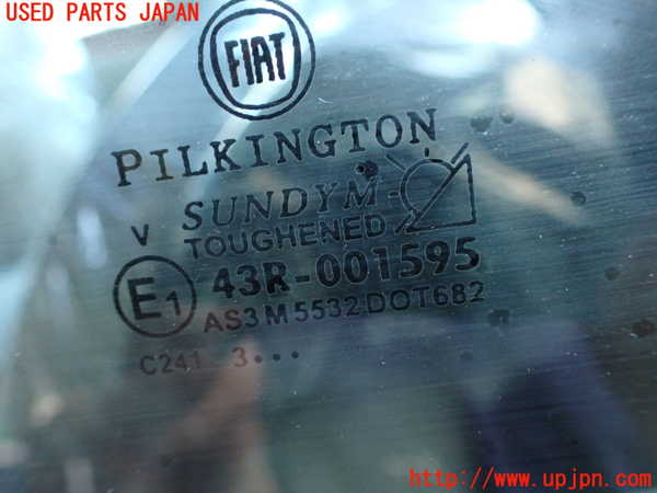 2UPJ-9230661382]フィアット・500(31209)左クォーターガラス (43R-001595 M5532) 中古_2