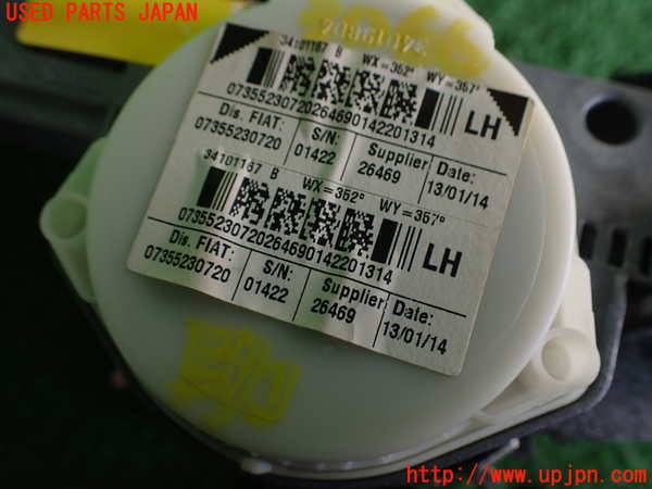 2UPJ-9230667075]フィアット・500(31209)助手席シートベルト 中古_2