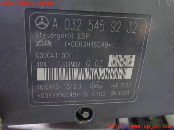 2UPJ-9230674040]ベンツCLK320(209365)ABSアクチュエーター 中古_4