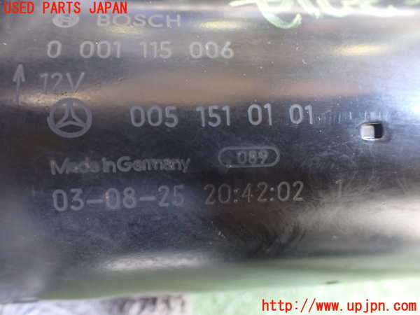2UPJ-9230676010]ベンツCLK320(209365)セルモーター 中古_4