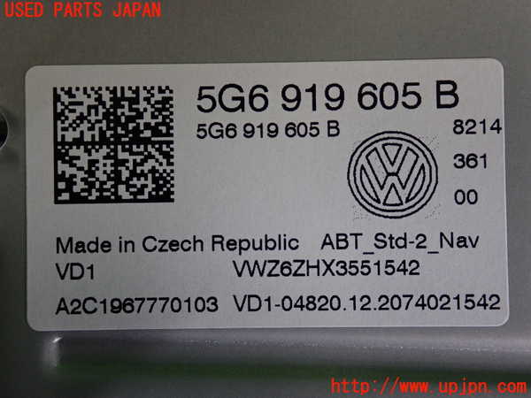 2UPJ-9230696629]VW ポロ(AWDKL)モニター 中古_3