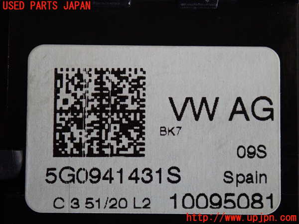 2UPJ-9230696285]VW ポロ(AWDKL)ライトスイッチ 中古_3