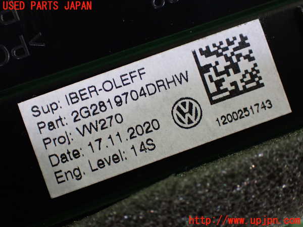 2UPJ-9230697526]VW ポロ(AWDKL)エアコン吹き出し口1 右 中古_4