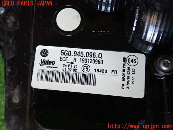 2UPJ-9230701530]VW ゴルフ(AUCJZ)右テールランプ 中古_4