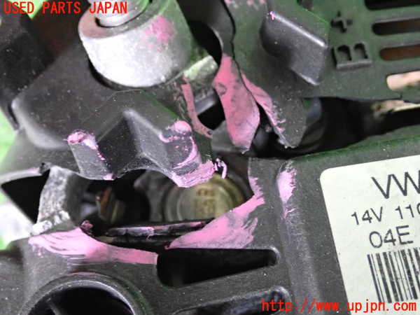 2UPJ-9230706015]VW ゴルフ(AUCJZ)オルタネーター(ダイナモ) (ジャンク品) 中古_4