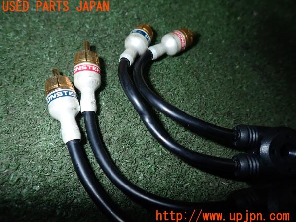 3UPJ=9230720550]BMW 135i(UC35 E82)前期 MONSTER CABLE モンスターケーブル RCAケーブル 2m 中古_4