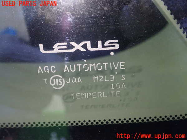 1UPJ-9230751382]レクサス・CT200h(ZWA10)左クォーターガラス AGC M2L3 中古_2