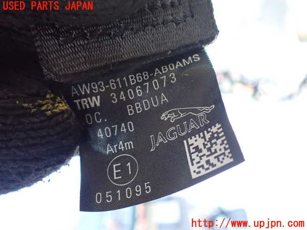 1UPJ-9230787155]ジャガー・XJ(J12LA)右2列目シートベルト 中古_2