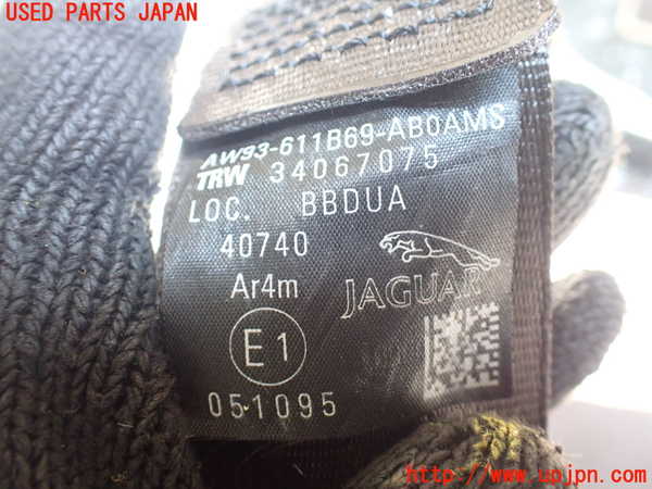 1UPJ-9230787185]ジャガー・XJ(J12LA)左2列目シートベルト 中古_2
