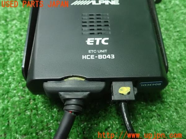 3UPJ=9230810503]ヴェルファイア(ANH20W)ALPINE アルパイン HCE-B043 ETC車載器 中古_5