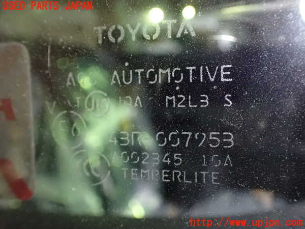 1UPJ-9230811382]ヴェルファイア(ANH20W)左クォーターガラス AGC M2L3 中古_2