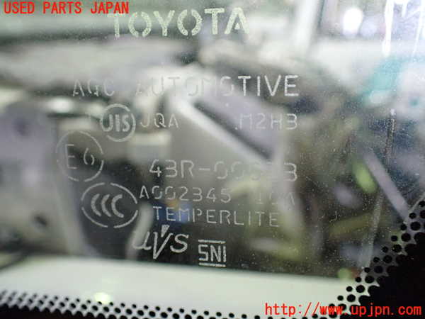 1UPJ-9230811202]ヴェルファイア(ANH20W)左フロント三角窓ガラス AGC M2H3 中古_2