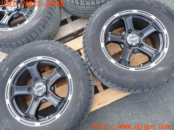 3UPJ=9230860906]ランクル100(UZJ100W)前期 BIGWAY B-MUD K YOKOHAMA iceGUARD G075 タイヤホイール 18×8J +55 PCD150 5穴 4本 中古_2