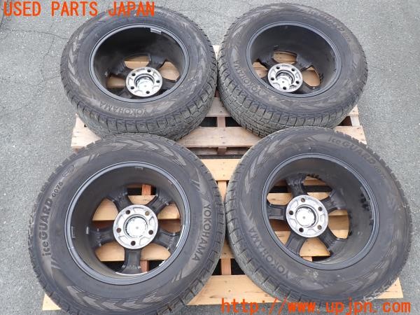 3UPJ=9230860906]ランクル100(UZJ100W)前期 BIGWAY B-MUD K YOKOHAMA iceGUARD G075 タイヤホイール 18×8J +55 PCD150 5穴 4本 中古_5