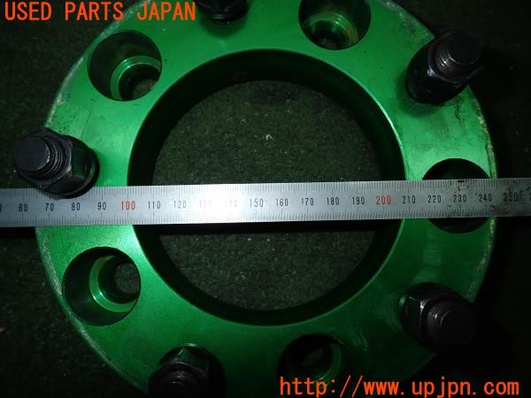3UPJ=9230860972]ランクル100(UZJ100W)前期 社外 ワイドトレッドスペーサー② 35mm PCD150 5穴 ハブ径110mm 中古_4