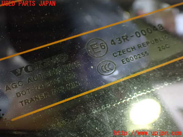 1UPJ-9230871382]ボルボ・V40(MB4154T)左クォーターガラス M189 中古_2