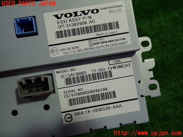 1UPJ-9230876629]ボルボ・V40(MB4154T)モニター 中古_2