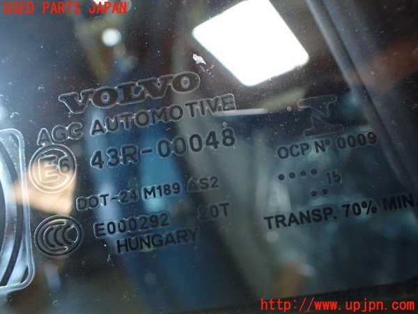 1UPJ-9230891290]ボルボ・V40(MD4204T)右後ドア AGC M189 中古_2
