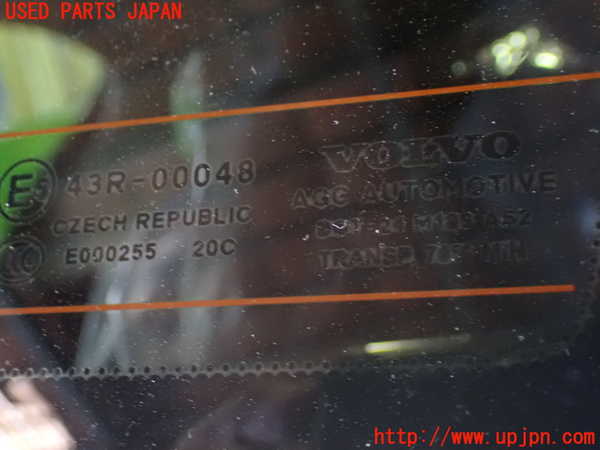 1UPJ-9230891380]ボルボ・V40(MD4204T)右クォーターガラス AGC M189 中古_2