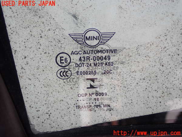 1UPJ-9230901230]BMW ミニ(MINI)クーパーS F55(XS20)右前ドア 中古 AGC M25 43R-00049_3