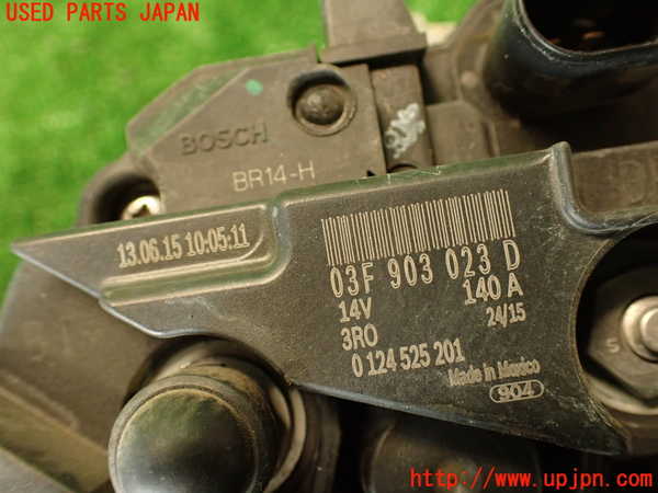 2UPJ-9230986015]VW ザ･ビートル(16CBZ)オルタネーター(ダイナモ) 中古_3