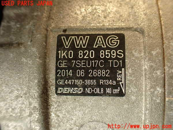 2UPJ-9230986025]VW ザ･ビートル(16CBZ)エアコンコンプレッサー 中古_3