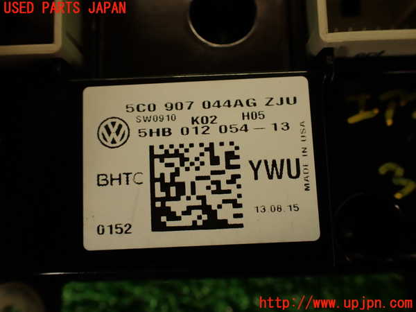 2UPJ-9230986066]VW ザ･ビートル(16CBZ)エアコンスイッチ1 中古_4